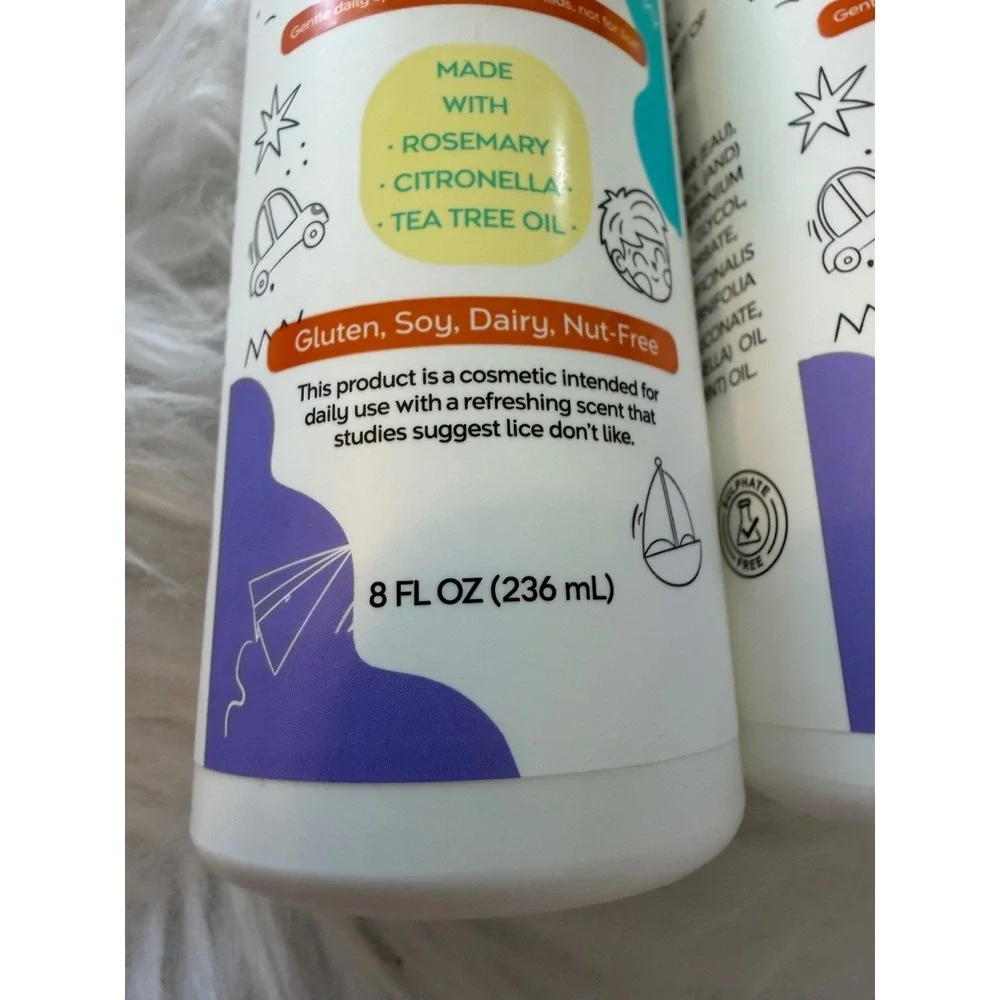 Natural Sense Kids Rosemary Hair Protection Spray 8oz 2pk Tea Tree Citronella